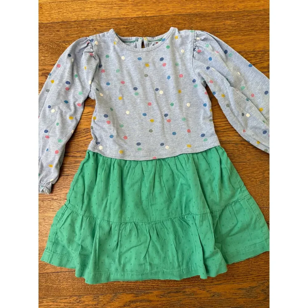 Mini Boden Girls' Dotted Top Dress Size 4-5